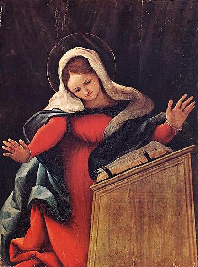 Virgin Annunciate, Lorenzo Lotto